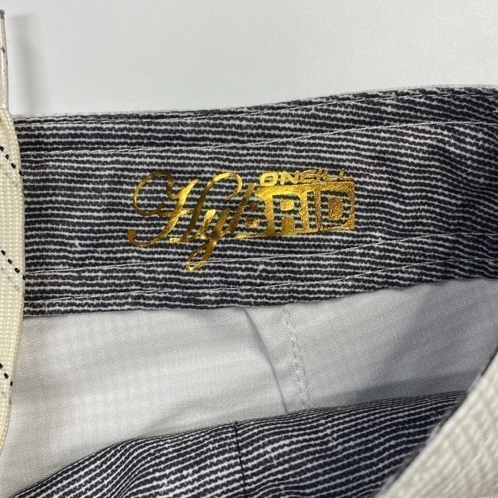 O'Neil Hybrid Gray White Chino Shorts Size 32
